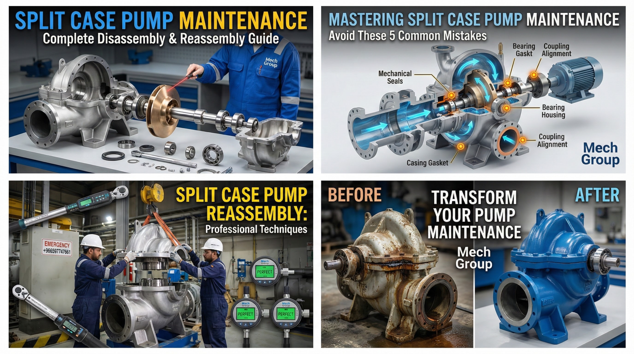 Split Case Centrifugal Pump Maintenance